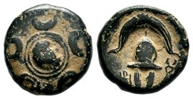 Kings of Macedon. Alexander III. "the Great" (336-323 BC). Ae
Condition: Very Fine

Weight: 4,10 gr
Diameter: 14,90 mm