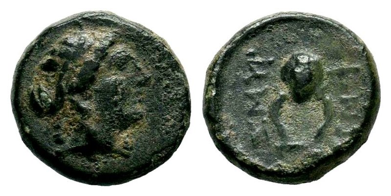 IONIA. Smyrna. Ae (Circa 245-240 BC). 
Condition: Very Fine

Weight: 1,31 gr...