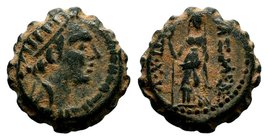 SELEUKIS & PIERIA. Seleukeia Pieria. Ae (1st century BC).
Condition: Very Fine

Weight: 2,46 gr
Diameter: 13,30 mm