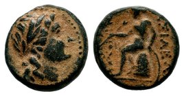 SELEUKIS & PIERIA. Seleukeia Pieria. Ae (1st century BC).
Condition: Very Fine

Weight: 3,17 gr
Diameter: 14,20 mm