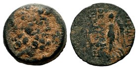 SELEUKIS & PIERIA. Seleukeia Pieria. Ae (1st century BC).
Condition: Very Fine

Weight: 4,38 gr
Diameter: 16,70 mm