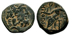 SELEUKIS & PIERIA. Seleukeia Pieria. Ae (1st century BC).
Condition: Very Fine

Weight: 5,91 gr
Diameter: 16,40 mm