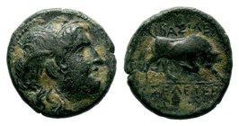 SELEUKIS & PIERIA. Seleukeia Pieria. Ae (1st century BC).
Condition: Very Fine

Weight: 2,70 gr
Diameter: 14,45 mm