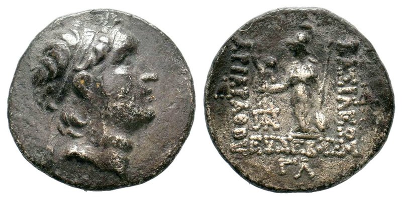 Ariarathes V Kings of Cappadocia, Eusebeia AR Drachm 130 BC. 
Condition: Very F...