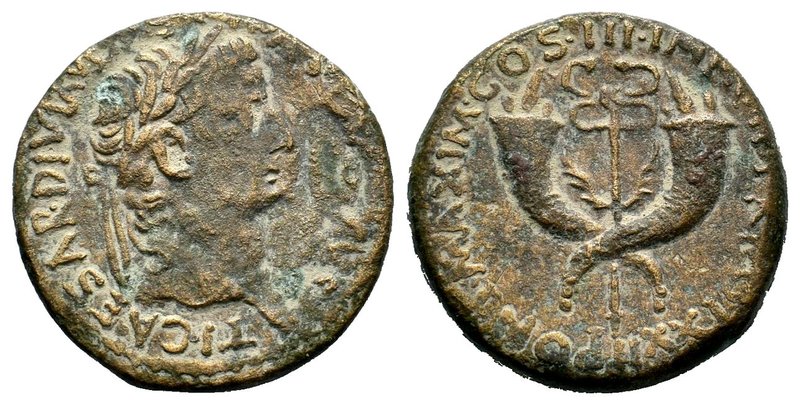 Tiberius, 14-37 AD, AE dupondius (12.76g), Commagene, Syria,
Condition: Very Fi...