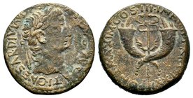 Tiberius, 14-37 AD, AE dupondius (12.76g), Commagene, Syria,
Condition: Very Fine

Weight: 15,13 gr
Diameter: 29,60 mm