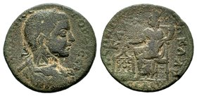Cilicia.Gordian III Æ32 of Seleucia ad Calycadnum, Cilicia. AD 238-244.
Condition: Very Fine

Weight: 16,02 gr
Diameter: 30,75 mm