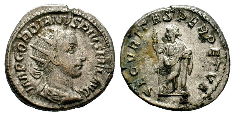 Gordianus III Pius (238-244 AD). AR Antoninianus
Condition: Very Fine

Weight...