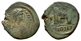 Justin I. AE Follis , 527-565 - Latin inscription
Condition: Very Fine

Weight: 15,39 gr
Diameter: 34,35 mm
