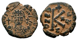 Justinian I. 527. Æ Half Follis
Condition: Very Fine

Weight: 7,79 gr
Diameter: 24,25 mm