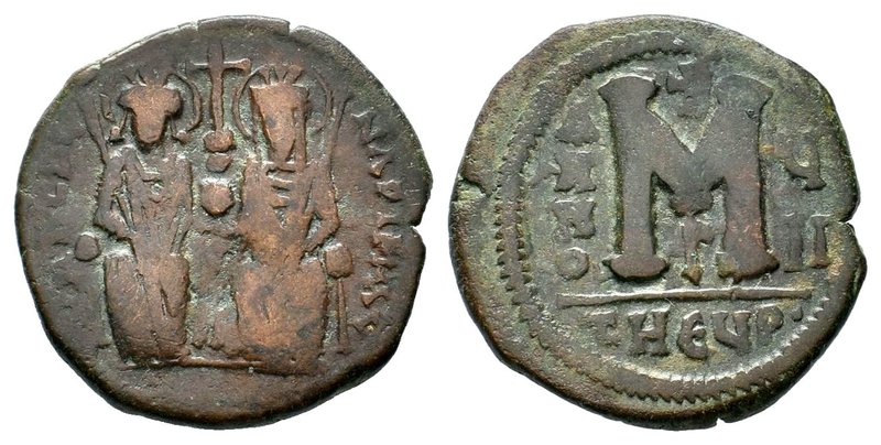 Justin II , with Sophia (565-578 AD). AE Follis
Condition: Very Fine

Weight:...