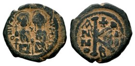 Justin II , with Sophia (565-578 AD). AE Half Follis
Condition: Very Fine

Weight: 6,63 gr
Diameter: 23,00 mm