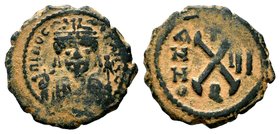 Maurice Tiberius (582-602), nummus
Condition: Very Fine

Weight: 2,92 gr
Diameter: 19,35 mm