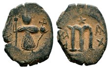 ARAB-BYZANTINE. Early Caliphate (636-660). Ae Fals. Imitative coinage.
Condition: Very Fine

Weight: 4,61 gr
Diameter: 24,00 mm