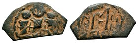 ARAB-BYZANTINE: Three Standing Figures, ca. 640s, AE fals
Condition: Very Fine

Weight: 3,49 gr
Diameter: 15,75 mm