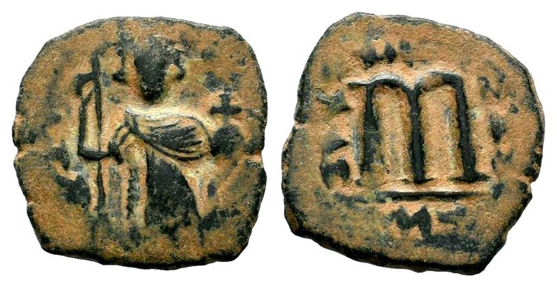 ARAB-BYZANTINE. Early Caliphate (636-660). Ae Fals. Imitative coinage.
Conditio...
