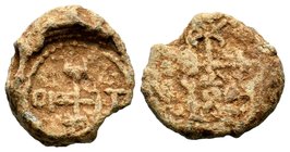 Byzantine Lead Seals. 9th -14th AD.
Condition: Very Fine

Weight: 12,94 gr
Diameter: 22,10 mm