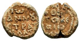 Byzantine Lead Seals. 9th -14th AD.
Condition: Very Fine

Weight: 11,29 gr
Diameter: 20,20 mm