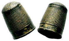 Byzantine Bronze Thimble
Condition: Very Fine

Weight: 6,15 gr
Diameter: 22,40 mm