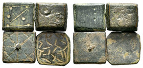 Byzantine Bronze Weights
Condition: Very Fine

Weight: 4 x lot
Diameter: