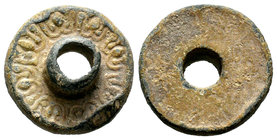 Early Islamic Lead Weight,
Condition: Very Fine

Weight: 28,91 gr
Diameter: 29,10 mm