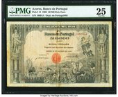 Azores Banco de Portugal 50 Mil Reis Ouro 30.1.1905 Pick 14 PMG Very Fine 25. A visually stunning and seldom-seen highest denomination note. We have n...