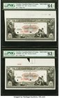 Canada Toronto, ON- Canadian Bank of Commerce $20 2.1.1917 Ch.# 75-16-02-08S Two Specimens PMG Graded Choice Uncirculated 64 EPQ; Choice Uncirculated ...