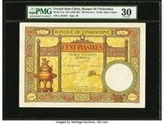 French Indochina Banque de l'Indo-Chine 100 Piastres ND (1925-26) Pick 51a PMG Very Fine 30. This iconic design is both widely collected and desirable...