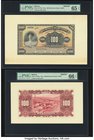 Bolivia Banco Mercantil 100 Bolivianos 19xx Pick S177fp; S177bp Front And Back Proofs PMG Gem Uncirculated 65 EPQ; Gem Uncirculated 66 EPQ. A lovey Pr...