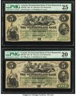 Canada Moncton, NB- Westmorland Bank of New Brunswick $5 1.8.1861 Ch.# 800-12-06 Two Examples PMG Graded Very Fine 25; Very Fine 20. A farm family wit...