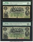 Canada Moncton, NB- Westmorland Bank of New Brunswick $5 1.8.1861 Ch.# 800-12-06R Two Remainders PMG Graded Very Fine 25; Very Fine 25 Net. A moderate...