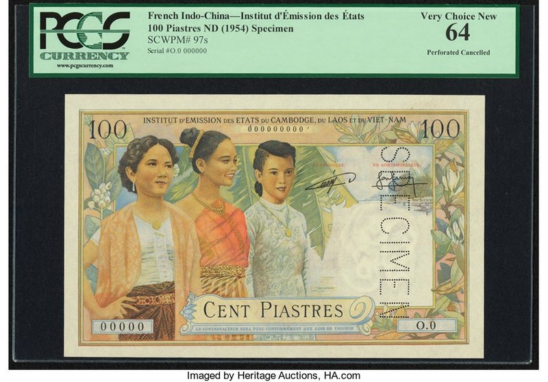 French Indochina Institut d'Emission des Etats du Cambodge, du Laos et du Viet-N...