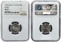 Africa 50 Francs 1976. NGC MS 69