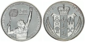 Niue Republic 50 Dollars 1987. 1988 Olympics Seoul