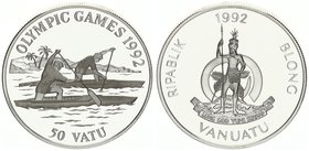 Vanatu 50 Vatu 1992. Canoe