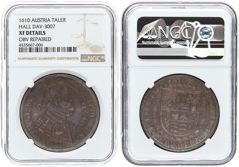 Austria Thaler 1610. NGC XF DETAILS