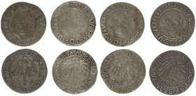 Prussia 1 Groschen lot of 4 coins