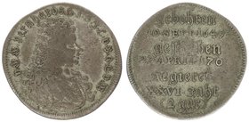 Germany Saxe-Meiningen 2 Groschen 1706