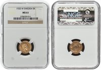 Sweden 5 Kronor 1920. NGC MS 61