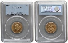 USA 5 Dollars 1897. PCGS MS 61