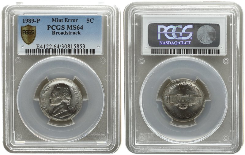 United States 5 Cent 1989-P. PCGS MS 64