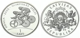 Latvia 1 Lats 1999. Track Cycling