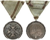 Latvia Order of the Three Stars. Silver medal with box of origin.