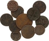 Russia Lot of 11 Russian coins 1750-1842