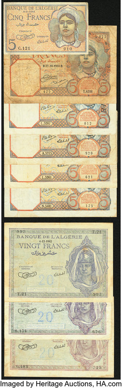 A Sizable Offering of Earlier Notes from Algeria. Fine or Better. 

HID098012420...