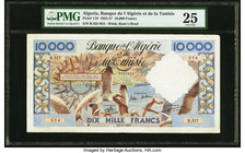 Algeria Banque de l'Algerie et de la Tunisie 10,000 Francs 21.2.1957 Pick 110 PMG Very Fine 25. Pinholes.

HID09801242017