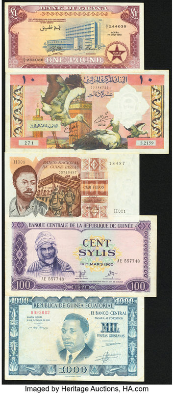 A Quintet of Notes from Algeria, Equatorial Guinea, Ghana, Guinea, and Guinea-Bi...