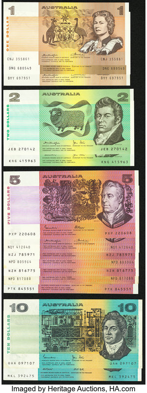 A Selection of Modern Notes from Australia. Very Fine or Better. 

HID0980124201...