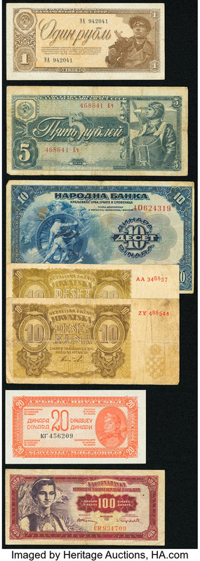 A Circulated Selection from Croatia and Yugoslavia. Very Good or Better. 

HID09...