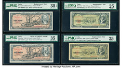 Cuba Replacement Group Lot of 4 Graded Examples PMG Choice Very Fine 35 EPQ; Choice Very Fine 35; Very Fine 25 (2). 

HID09801242017